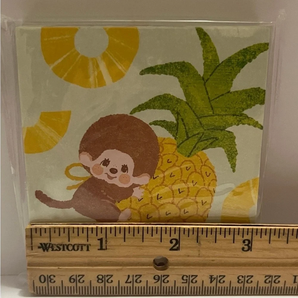 Monchhichi Fruit Series-Small Square Pineapple Memo Pad